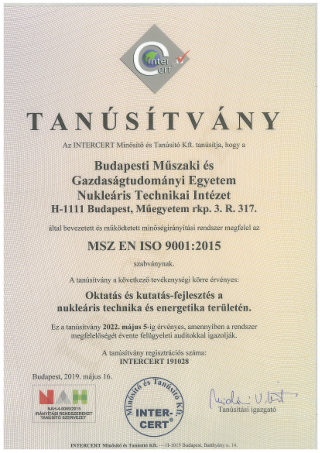 iso 9001 tanusitvany